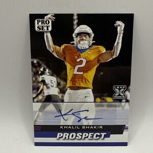 KHALIL SHAKIR 2022 Leaf Pro Set XRC -Blue- Auto RC Buffalo Bills - Boise State